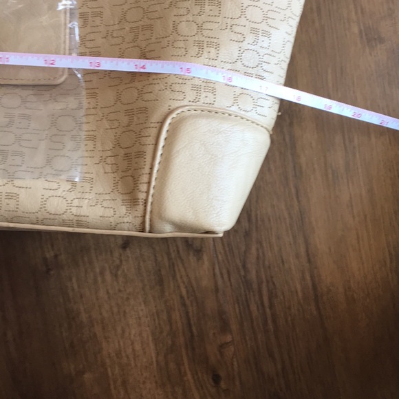 JOE’S Jeans Tote  Tan w Brown Lettering - Picture 6 of 7